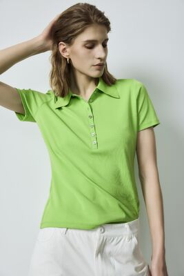 Bom preço OEM ODM Tops básicos Manga curta verde Polo Shirt Slim Fit Branco Calças de carga de pernas largas on-line